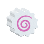 a mem cake in the shape of a fish cake.